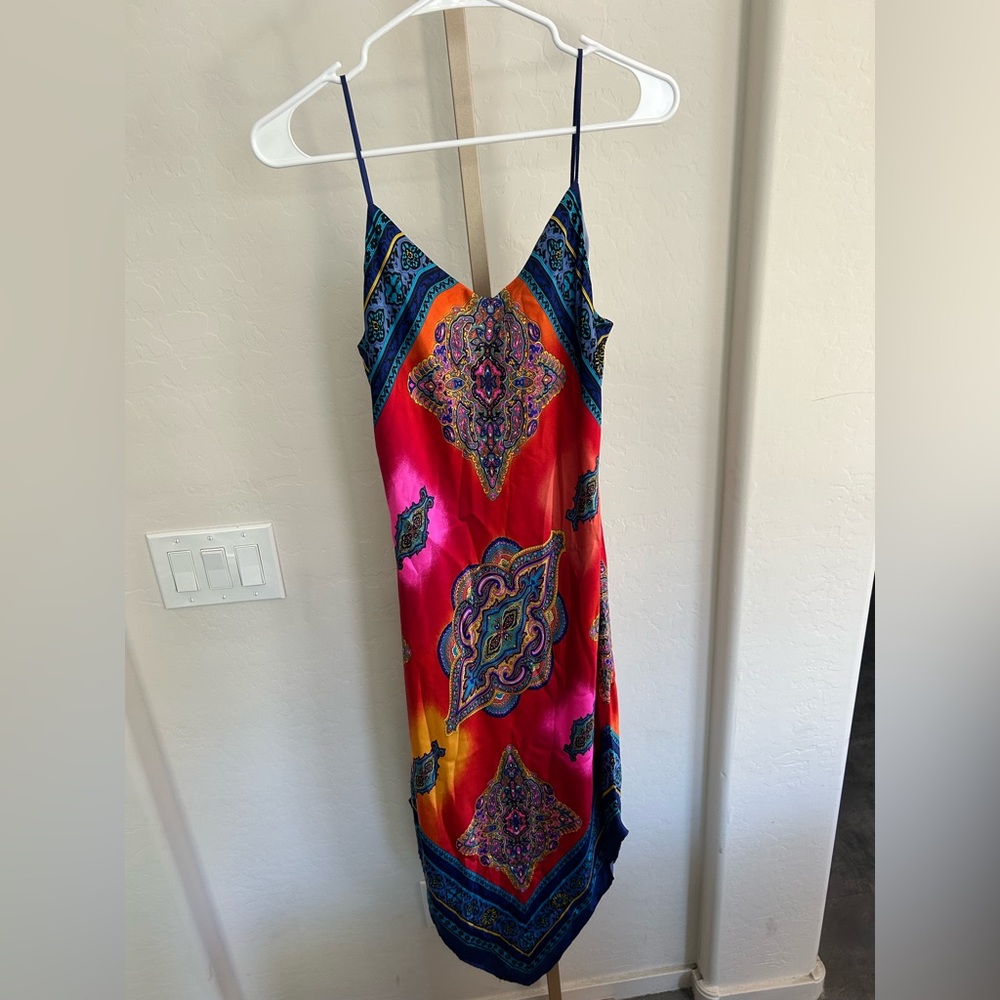 Vintage Y2K Cache Handkerchief Slip Dress Size 8 NWT RARE